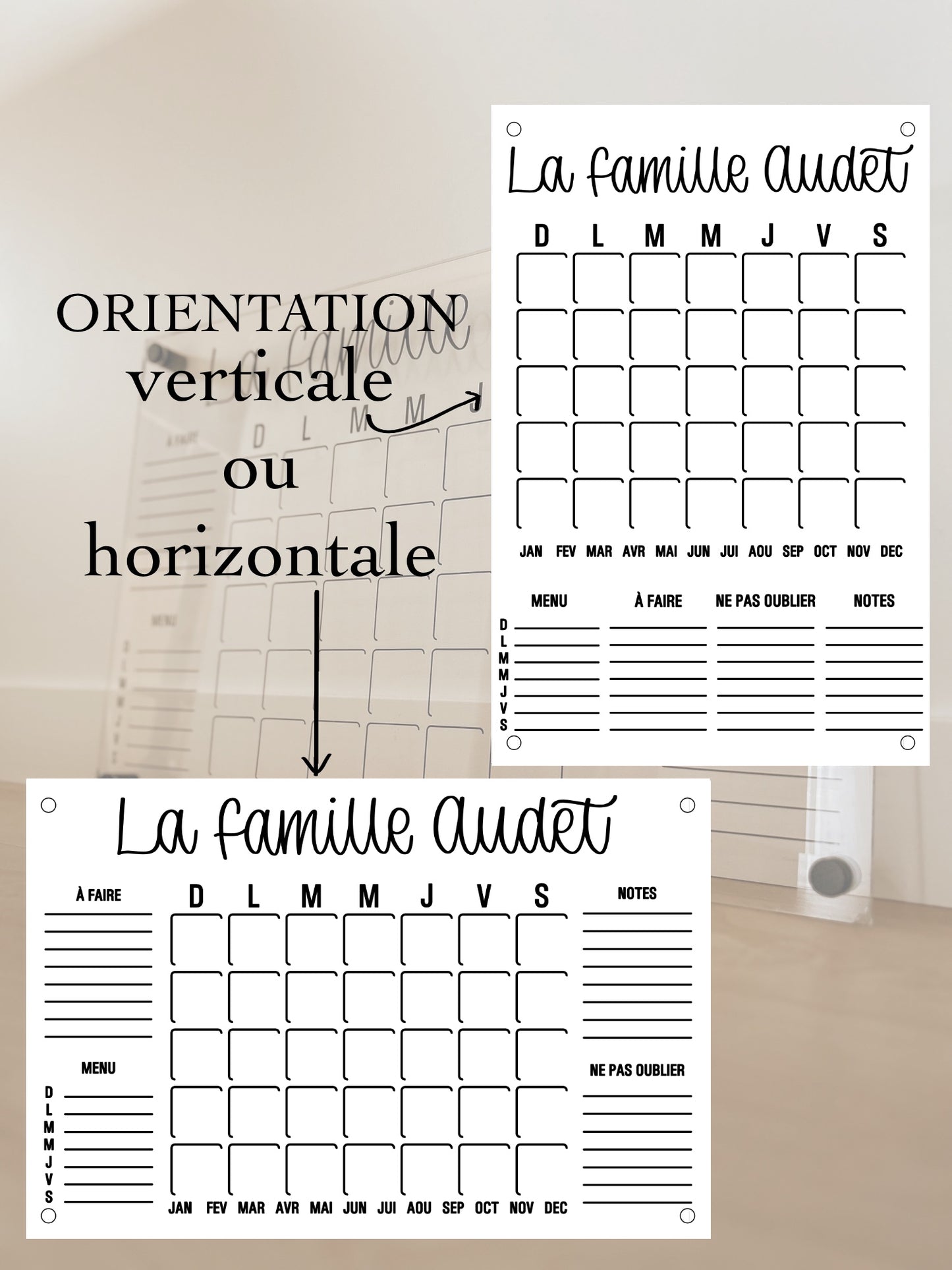 Organisation : on se fait un calendrier mural personnalisé ! - Paperblog