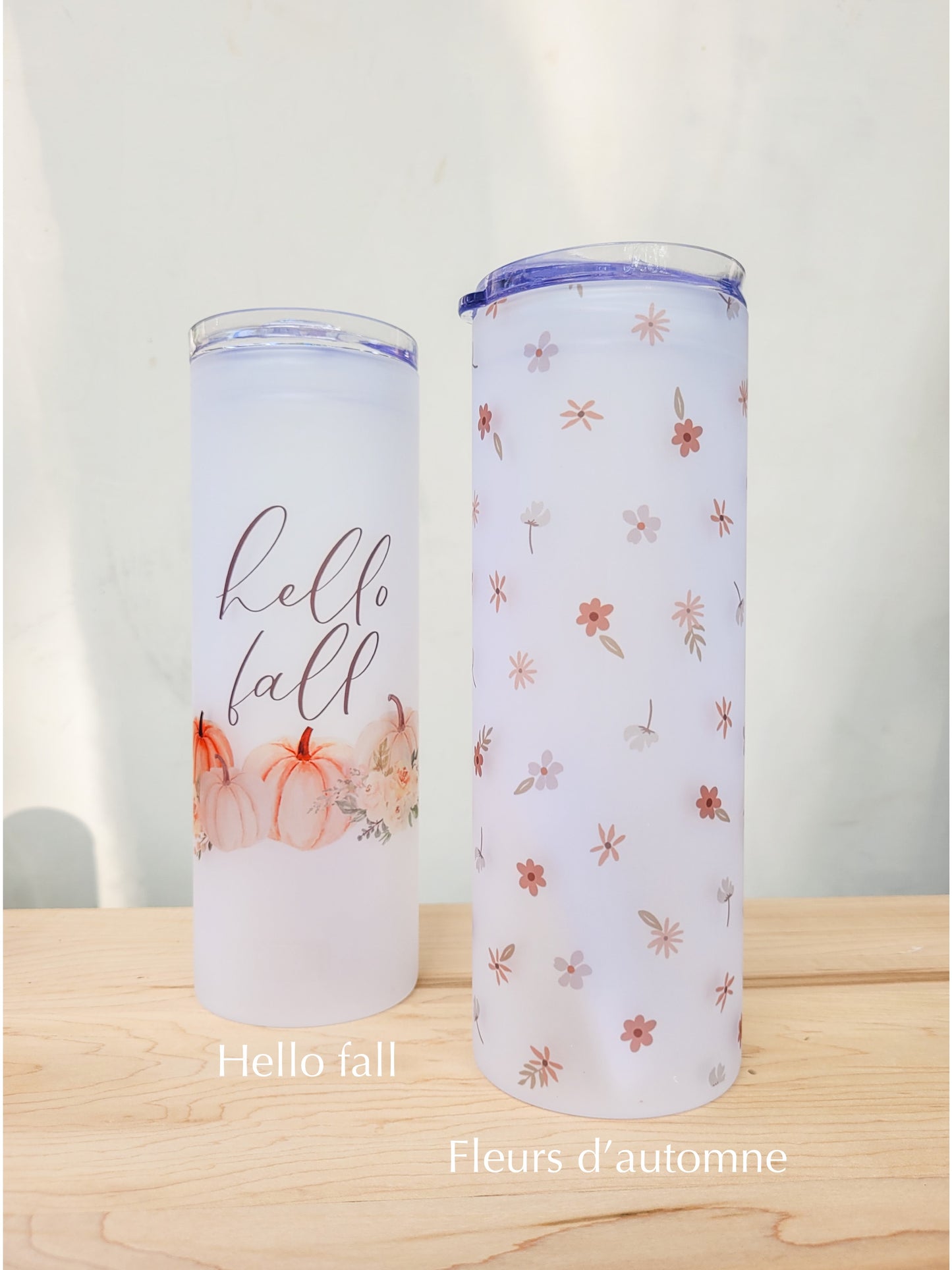 Tumbler en verre 25 onces - automne