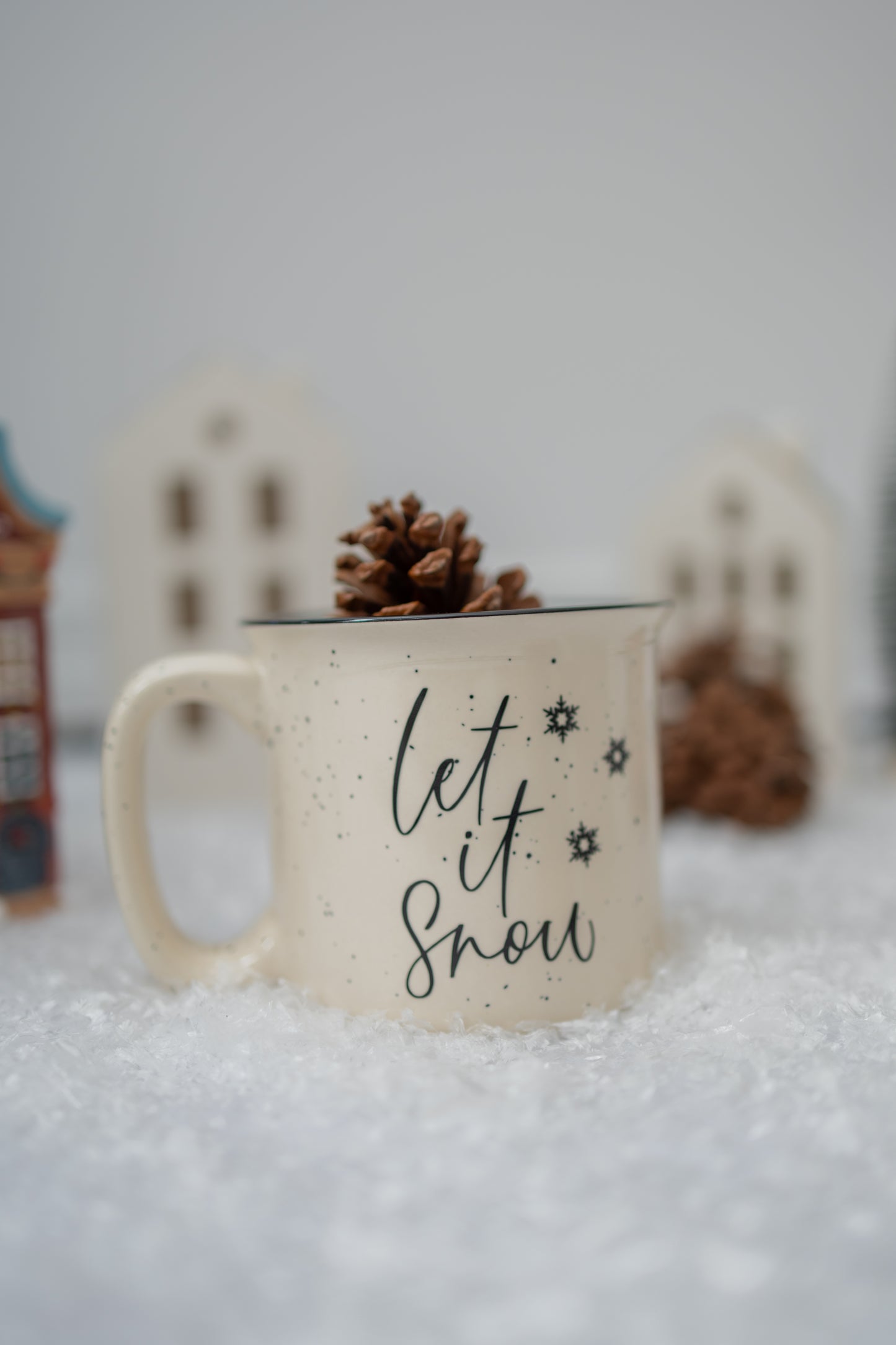 Let it snow  - Tasse tachetée 13oz