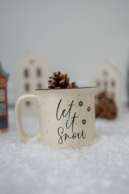 Let it snow  - Tasse tachetée 13oz