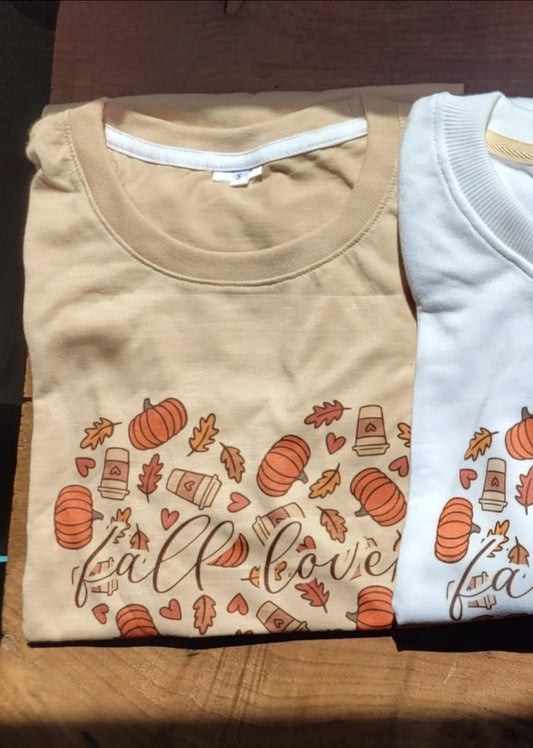 T-shirt small (beige), fall lover
